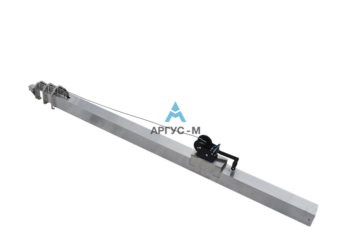 Мачта 4 метра с лебедкой без треноги и прожекторов МАО (ПМ) - 4 (Л)