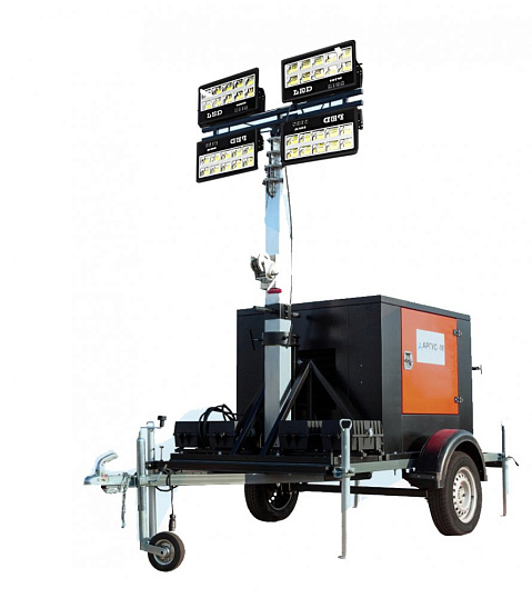 Передвижная осветительная установка "Прометей" ПОУ-9,0Л 4х300(С) 6 (ДГ) ПК