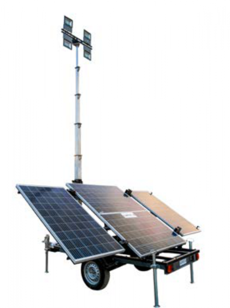 Передвижная осветительная установка «Cолярис» на солнечных батареях ПОУ 6(Л) 6х50 (LED)-СБ