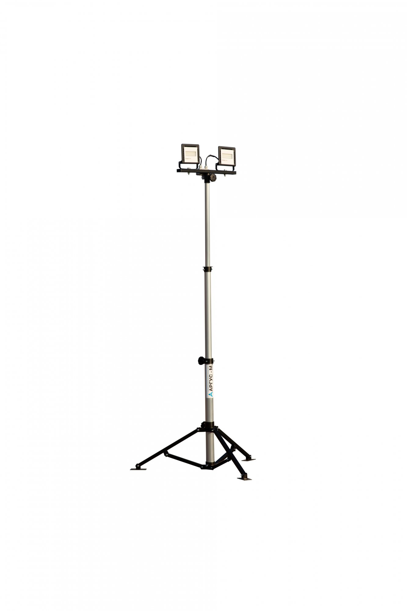 Мачта облегченная складная телескопическая на треноге высотой 1,8 м ПМО-1,8м(Т)-2х500Вт(Г)