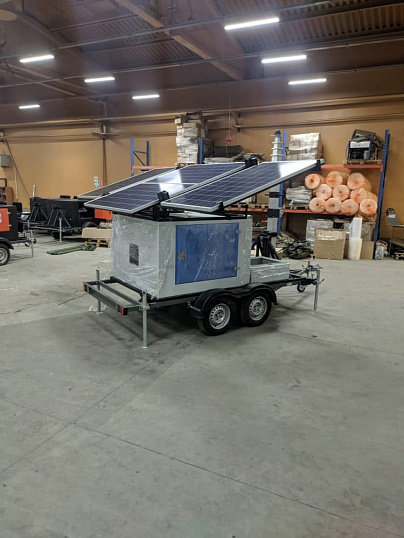 Мобильный комплекс электропитания (Солнечные панели и ДГУ и АКБ)