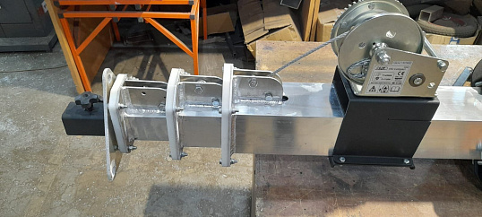 Мачта 12 метров переносная  с лебедкой на треноге без прожекторов ПМО(ПМТ) - 12 (Л)