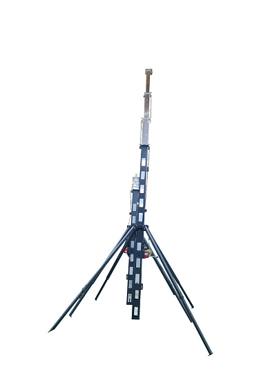 Мачта 10 метров переносная  с лебедкой на треноге без прожекторов ПМО(ПМТ) - 10 (Л)