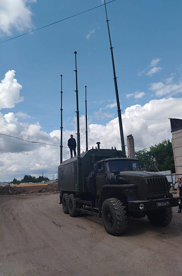 Мачта 5 метров с электролебедкой без треноги и прожекторов МАО (ПМ)- 5 (ЭЛ)