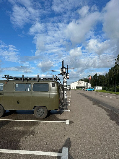 Мачта 4 метра с лебедкой без треноги и прожекторов МАО (ПМ) - 4 (Л)