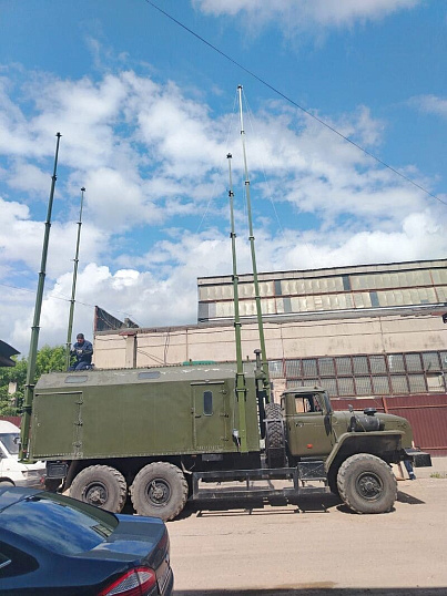 Мачта 4 метра с лебедкой без треноги и прожекторов МАО (ПМ) - 4 (Л)